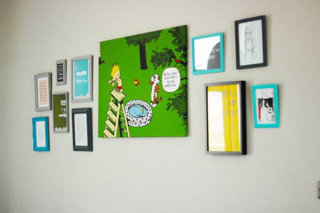 eclectic decor ideas and home accents with comics, prints