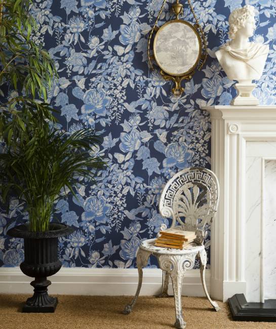 floral designs, textiles and modern wallpaper