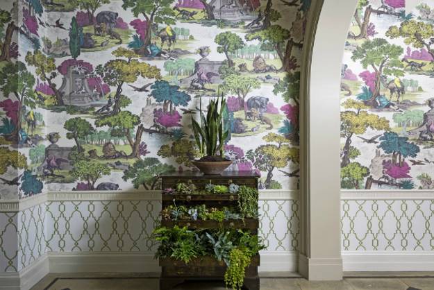 floral designs, textiles and modern wallpaper