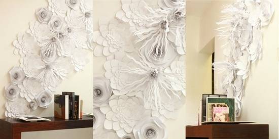 paper craft ideas for interior decorating, recycled crafts
