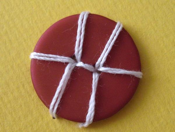 home decorating with buttons and decorative stitches