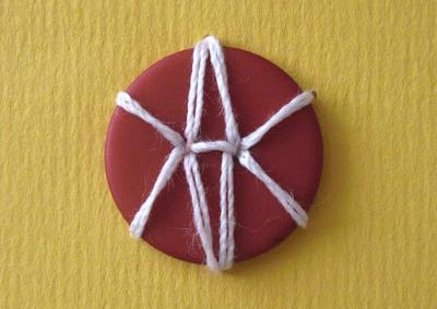 home decorating with buttons and decorative stitches