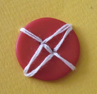 home decorating with buttons and decorative stitches