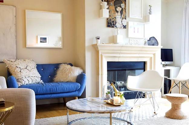 Decorating with Yellow Blue and White