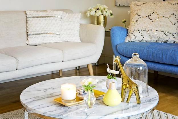  white decoration with blue and yellow accents for modern living spaces 