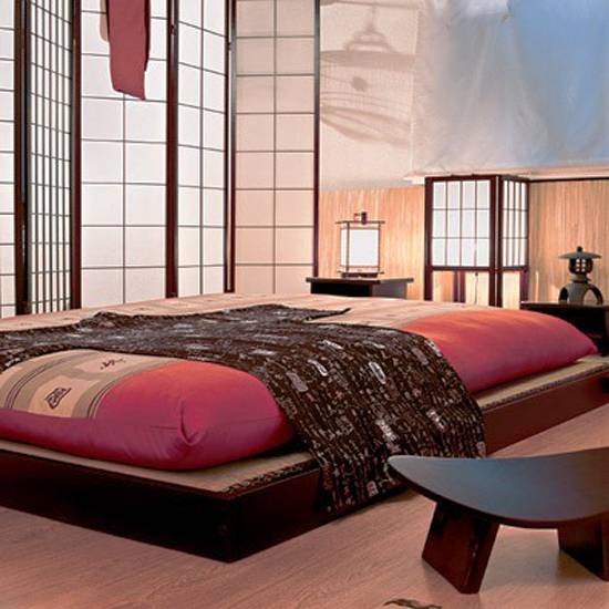 Asian décor and modern interior decoration in Japanese style