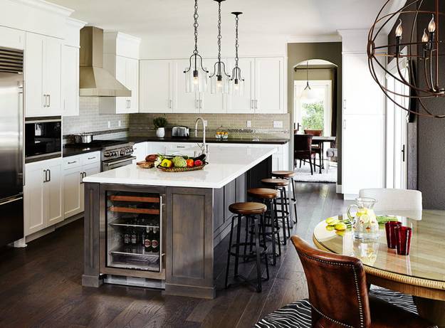 interior decoration with neutral colors and bright accents