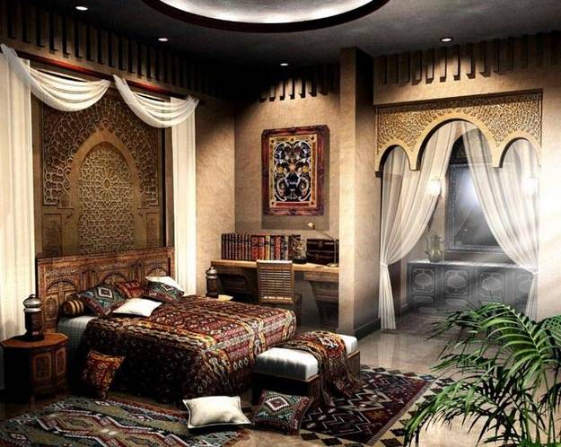 Moroccan Interior décor and interior colors