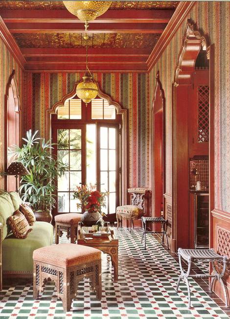 Moroccan Interior décor and interior colors