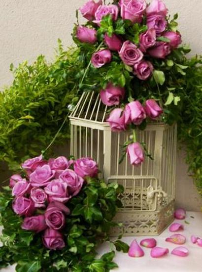 floral decorations, table decorations and heart ideas