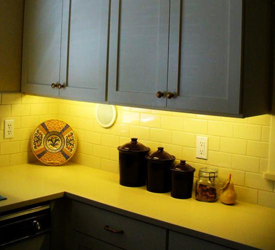 modern kitchen design in yellow and black 