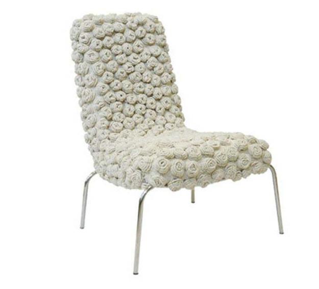 Winter with hand knitted items decoration