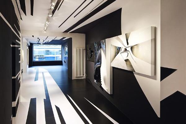geometric decoration patterns in modern interior decoration