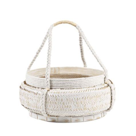 storage tote with natural fiber