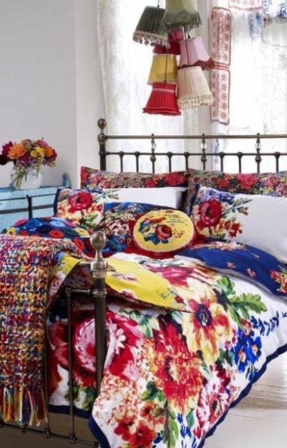 Spring Decorating with flowers, floral prints and floral designs