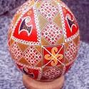 traditional Easter decorations, hand-painted eggs