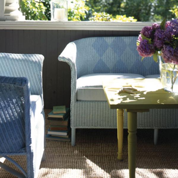 vintage furniture decoration with color