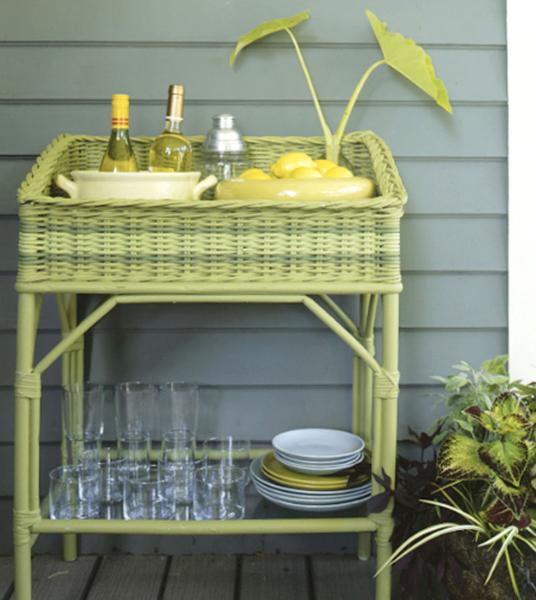 vintage furniture decoration with color