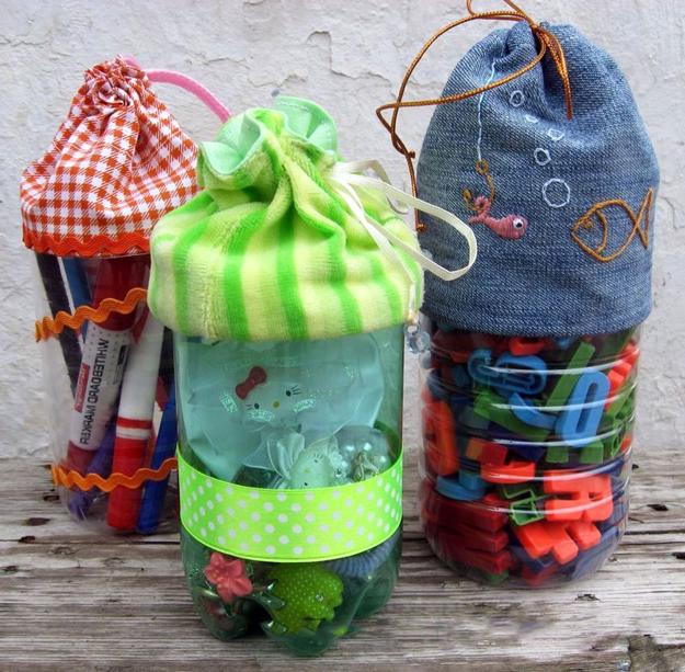 diy small storage containers recycling of plastic bottles