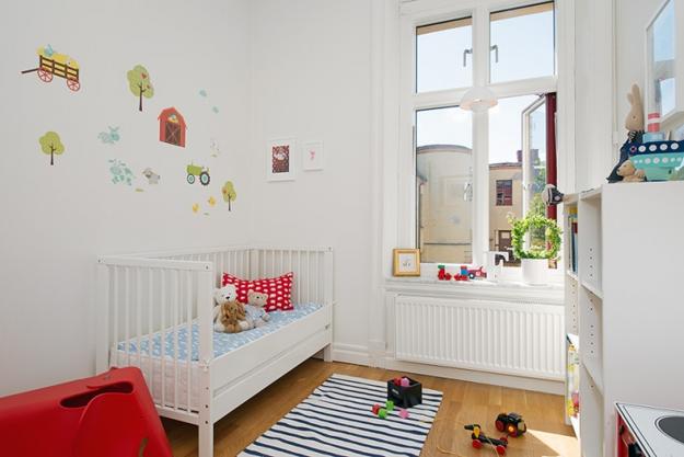 white paint colors and fabrics for kids bedroom decorating and Baby Room Design