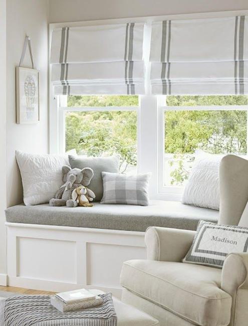 modern window decorating ideas, roman shades
