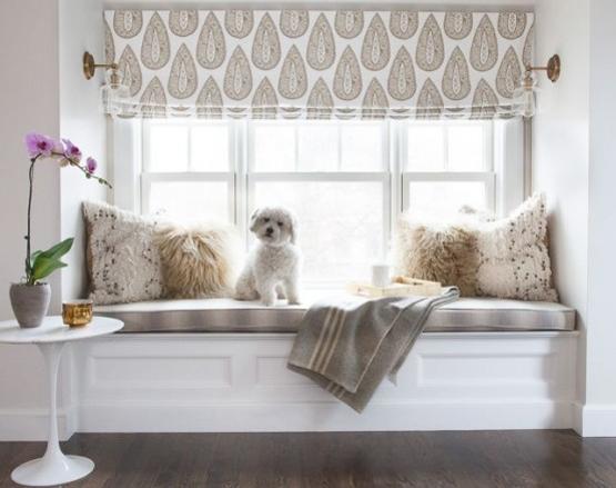 modern window decorating ideas, roman shades