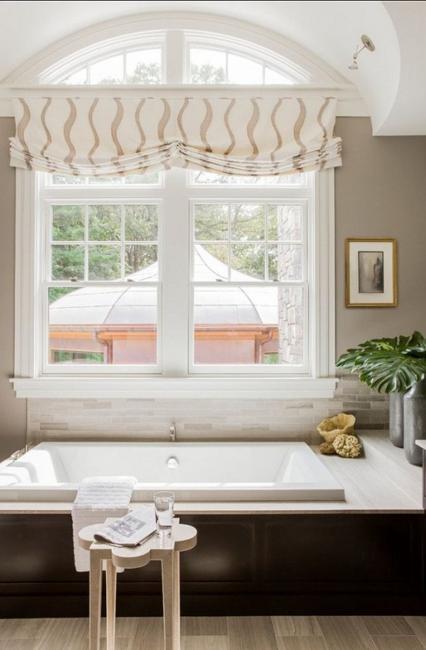 bathroom roman shades window treatment shade modern kitchen beautiful decorating paint benjamin moore color stylish fox silver interior treatments litner