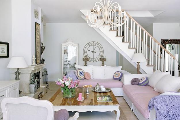 pastel colors to decorate shabby chic interior