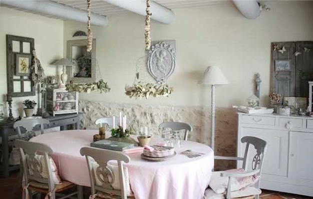 pastel colors to decorate shabby chic interior