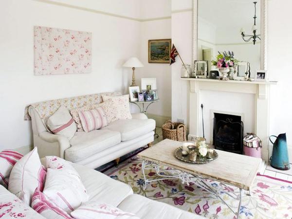 pastel colors to decorate shabby chic interior