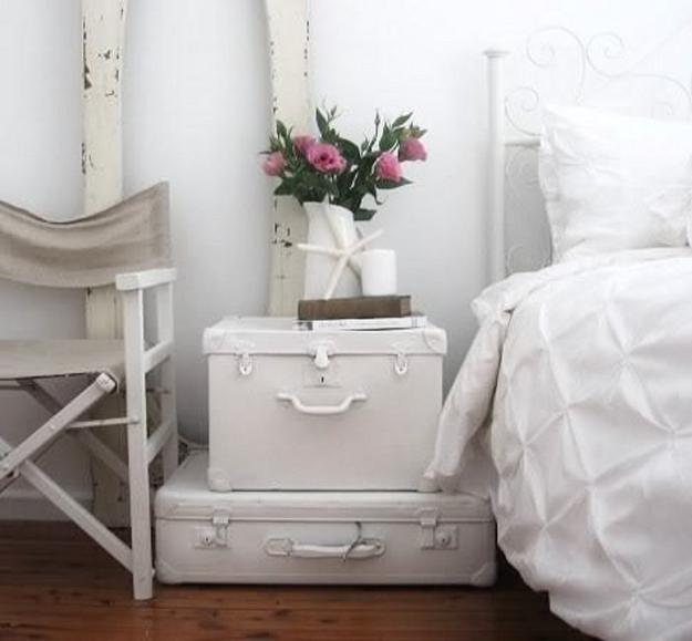  Shabby Chic interiors in white, gray and brown colors 