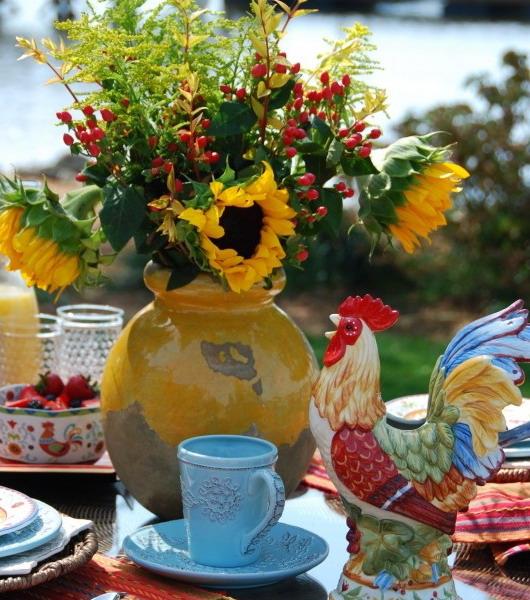 Sunflower Flower Arrangement and table decorations