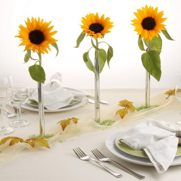 Sunflower Flower Arrangement and table decorations