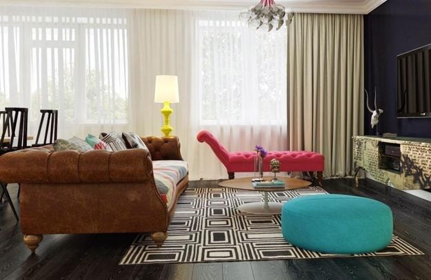 modern interior design with unique pieces