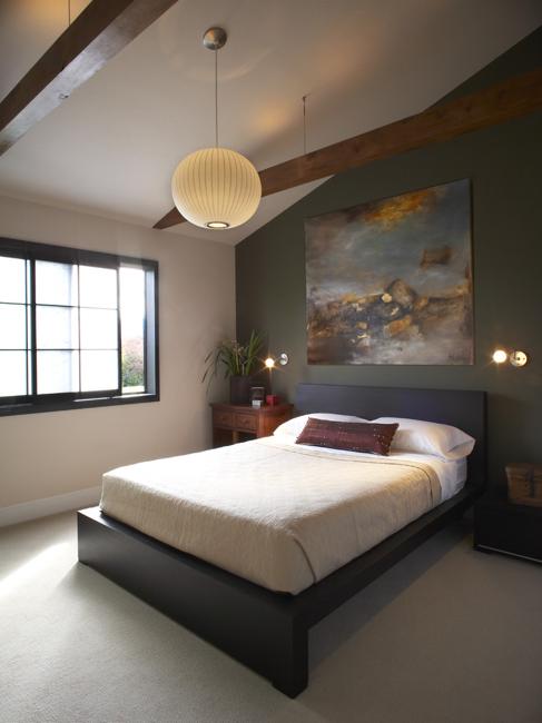 bedroom design with paintings and prints as a modern wall decorations