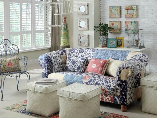  patchwork decorative fabrics and designs in patchwork style for the modern interior design 