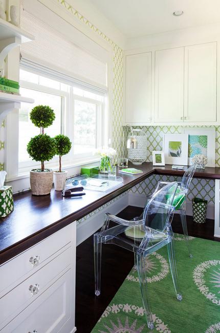interior decoration with topiary designs