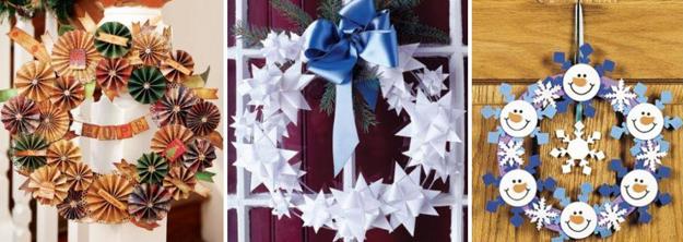 inexpensive ideas for Christmas decorating, homemade Christmas wreaths