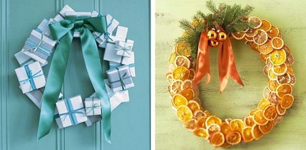 cheap ideas for Christmas decorating, homemade Christmas wreaths 