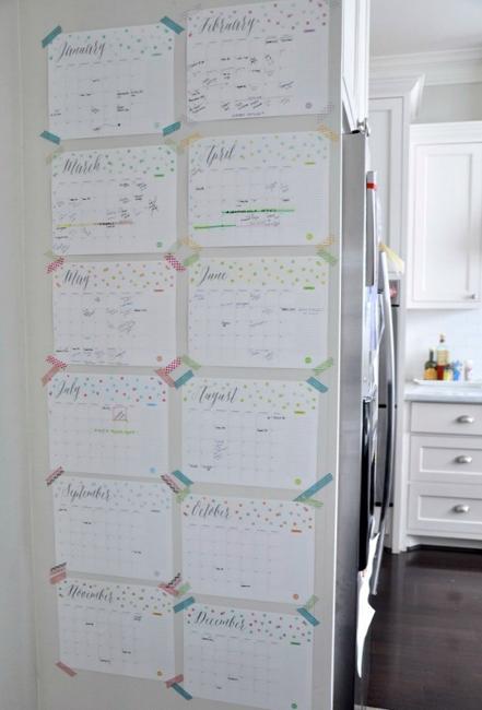 Gifts For Organizers >> 20 Cheap Ideas to Create DIY Calendars for Unique Wall Decoration Gifts For Organizers >> 20 Cheap Ideas to Create DIY Calendars for Unique Wall Decoration