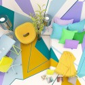 bright room colors for home decorating in kandinsky style